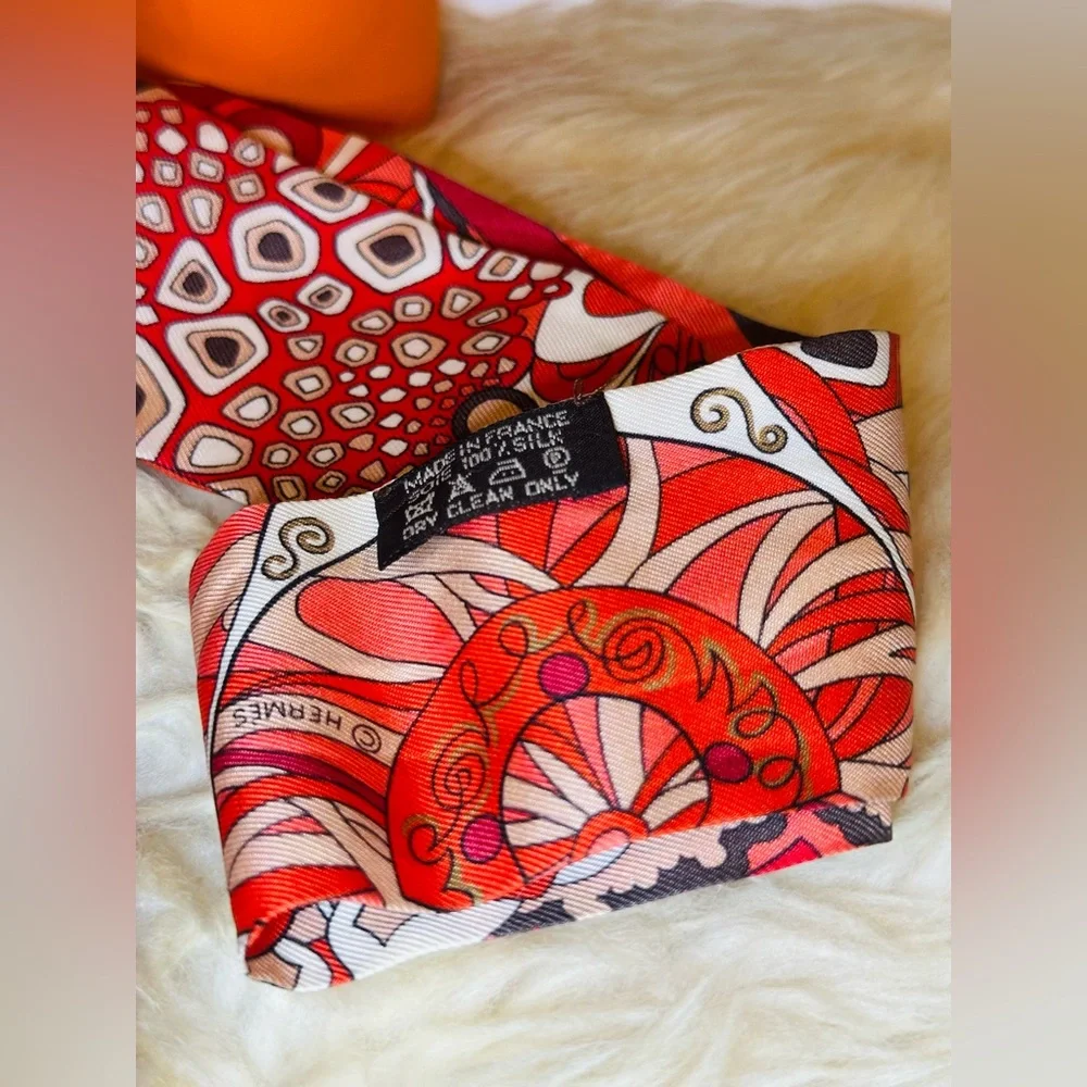 🔥 HERMES TWILLY BANDEAU 100% SILK W/ BOX